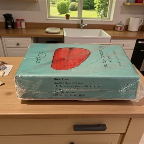 NATEMIA Bamboo Muslin Baby SWADDLE BLANKET Autumn Glaze 47" x 47" NEW Sealed! - Picture 3 of 5